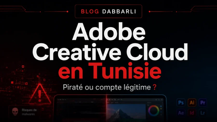 Adobe Creative Cloud en Tunisie : piraté ou compte légitime ?